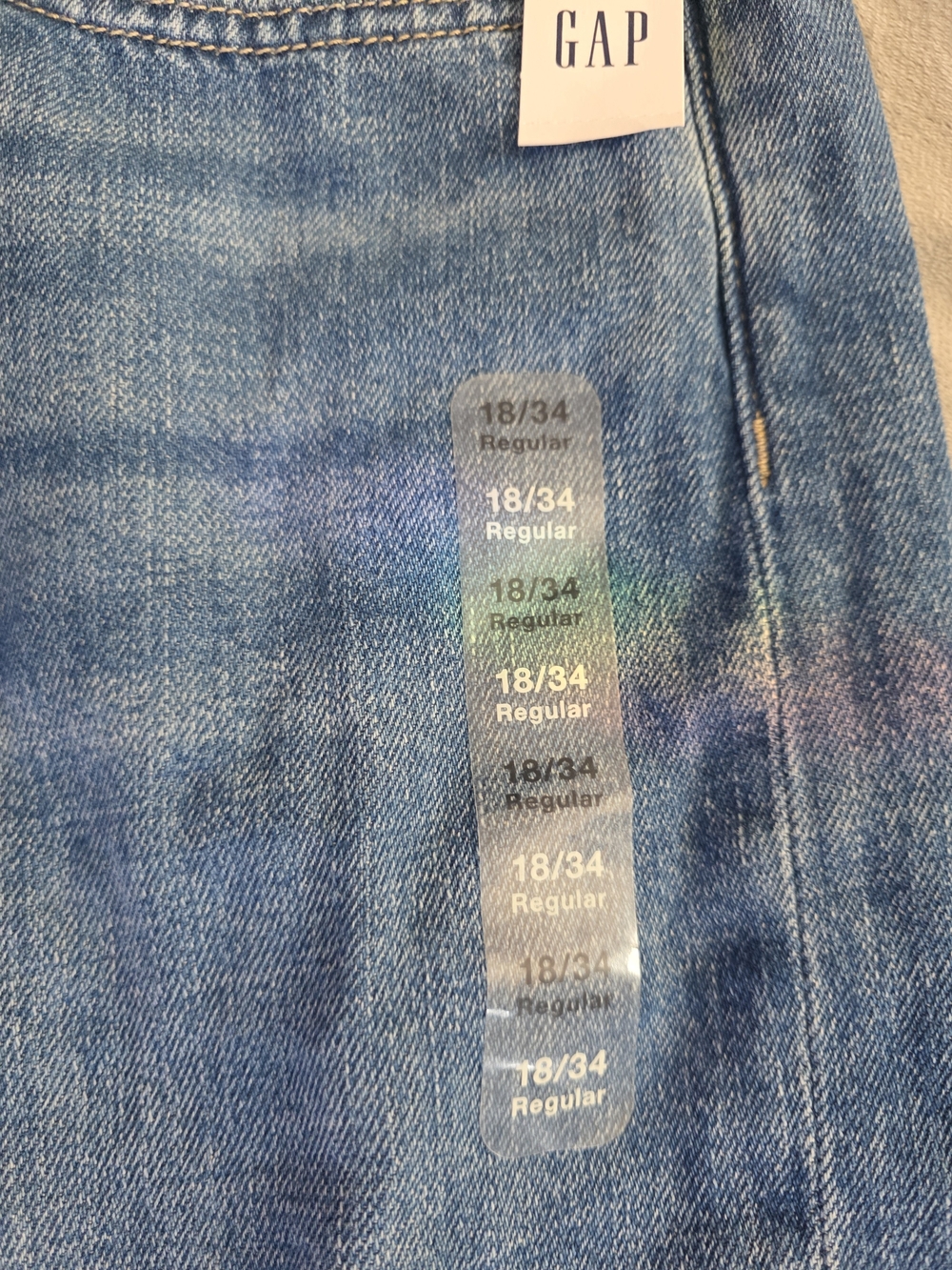 GAP Wide Leg Flare Jeans - Medium Blue Denim - Picture 2 of 4